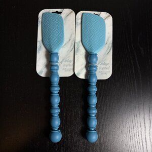TALISMAN Designs 12" Spatula/Scraper Set/Lot Vintage Inspired Light Blue NEW